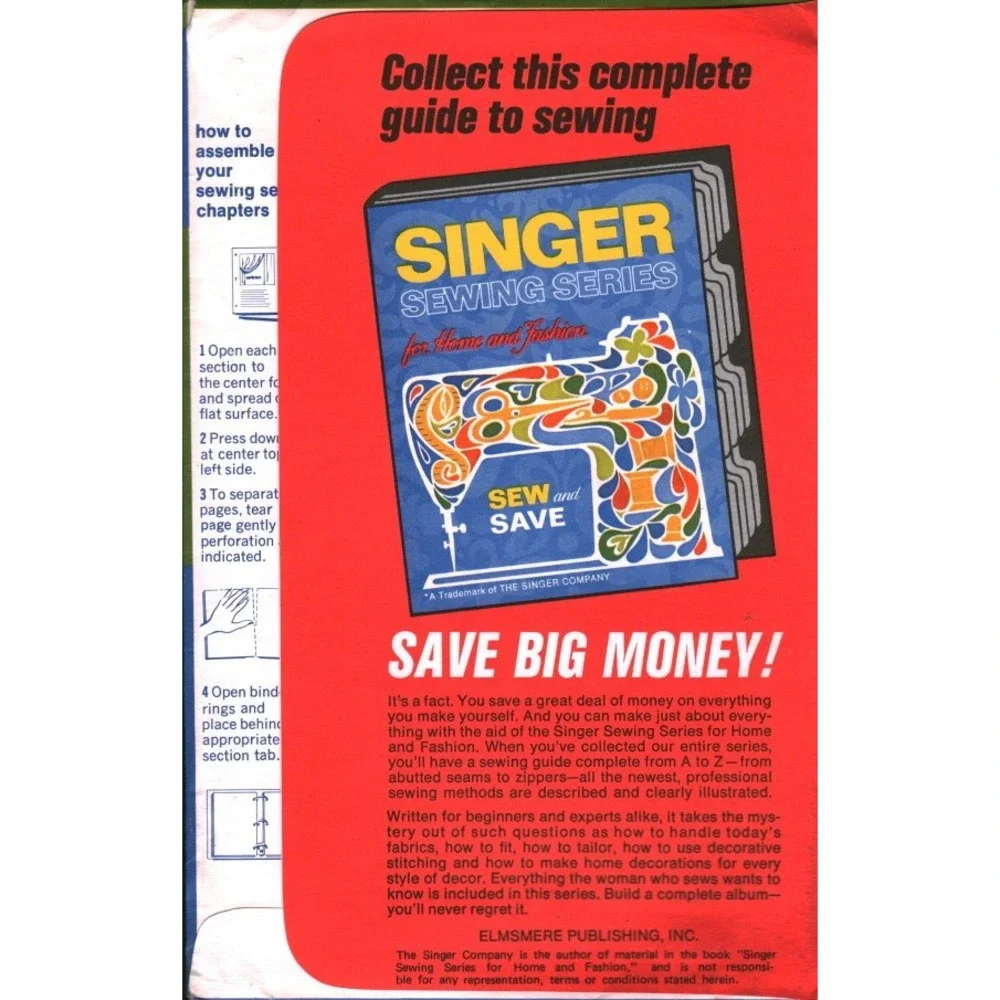 Vintage Singer Sewing Series Section 7 How 2 Make Draperies Booklet Sew and Save
